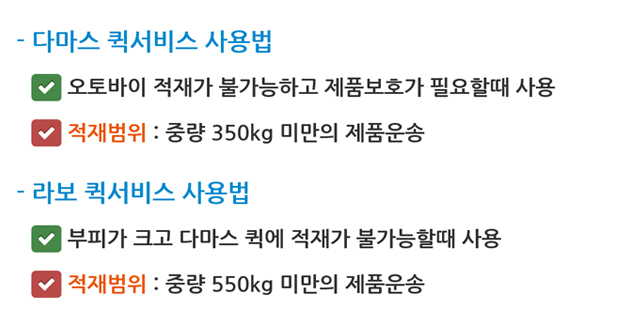 전국신금화물 다마스/라보 소형화물운송